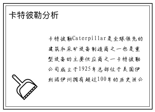 卡特彼勒分析